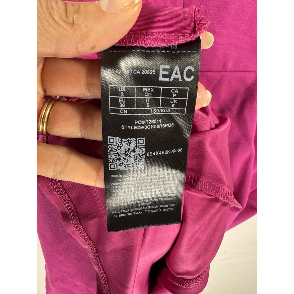 Guess Bodycon Cut Out Asymmetrical Mini Dress Small PINK - Picture 3 of 11